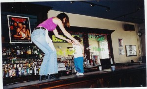 12 years ago Jackson dancing on the New Orleans bar.