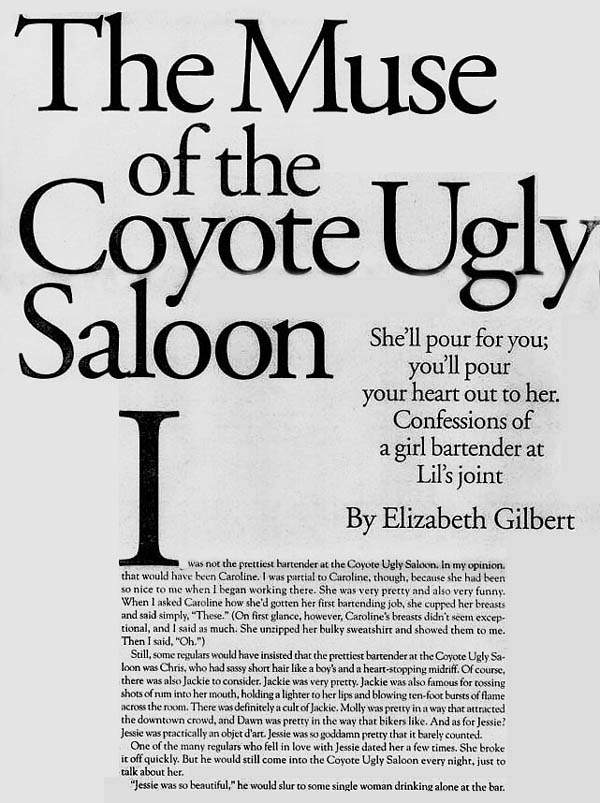 Muse of Coyote Ugly Saloon - pg 1