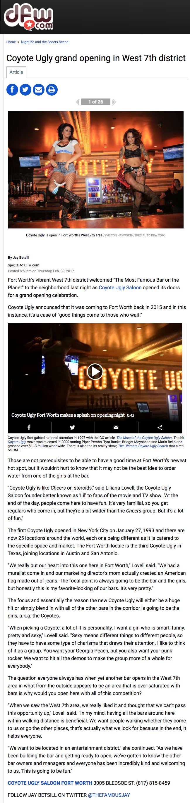 Coyote Ugly grand opening in West 7th district Star Telegram.com