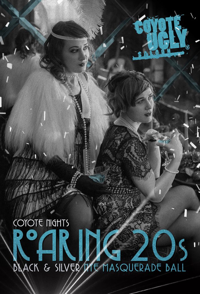 roaring 20s new year s masquerade ball coyote ugly black history flyer