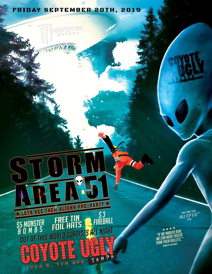 Storm Area 51 Pre-Party in Tampa on September 20, 2019