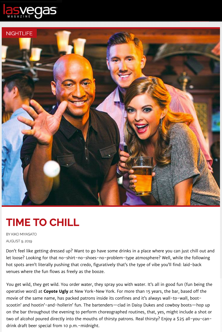 Las Vegas Mag - Time to Chill