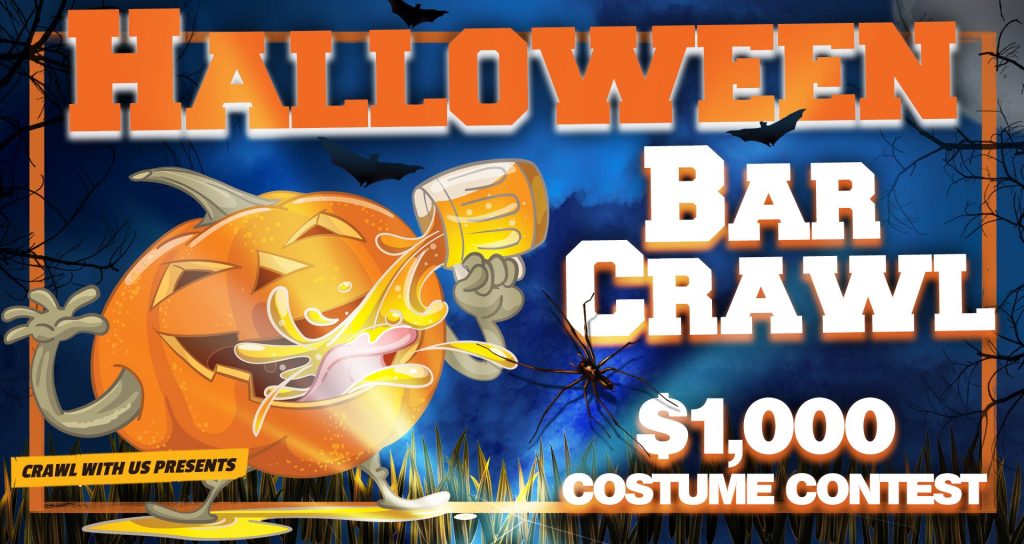 Halloween Bar Crawl in Tampa on October 26, 2019