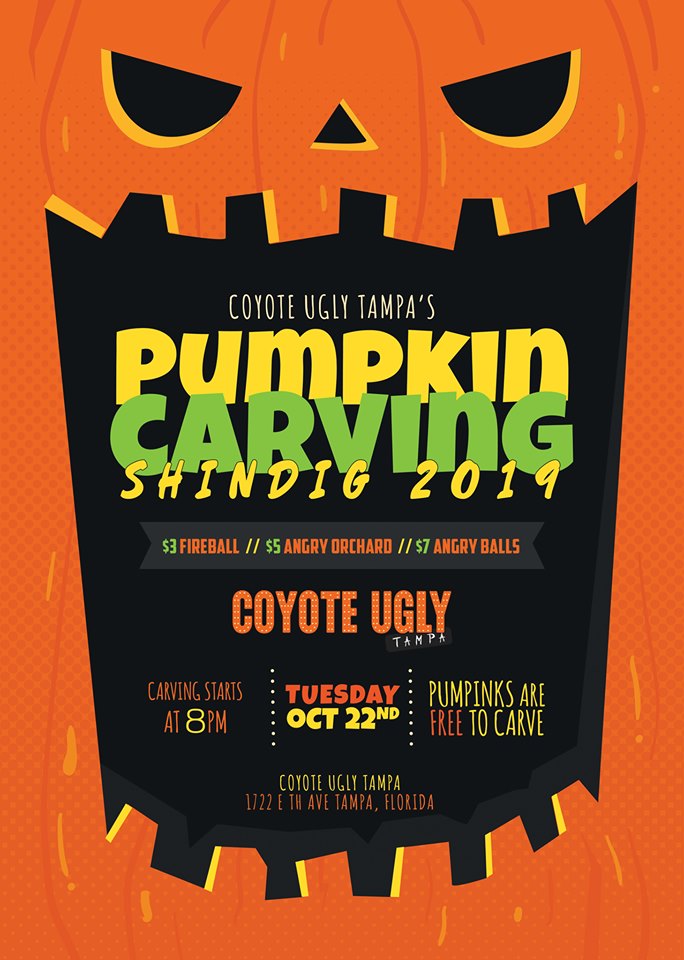 Pumpkin Carving Shindig in Tampa on October 22, 2019