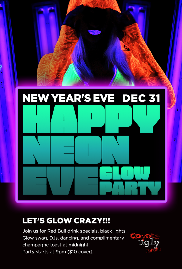 New Year’s Eve – “Happy Neon Eve” Glow Party in Las Vegas on December 31, 2019