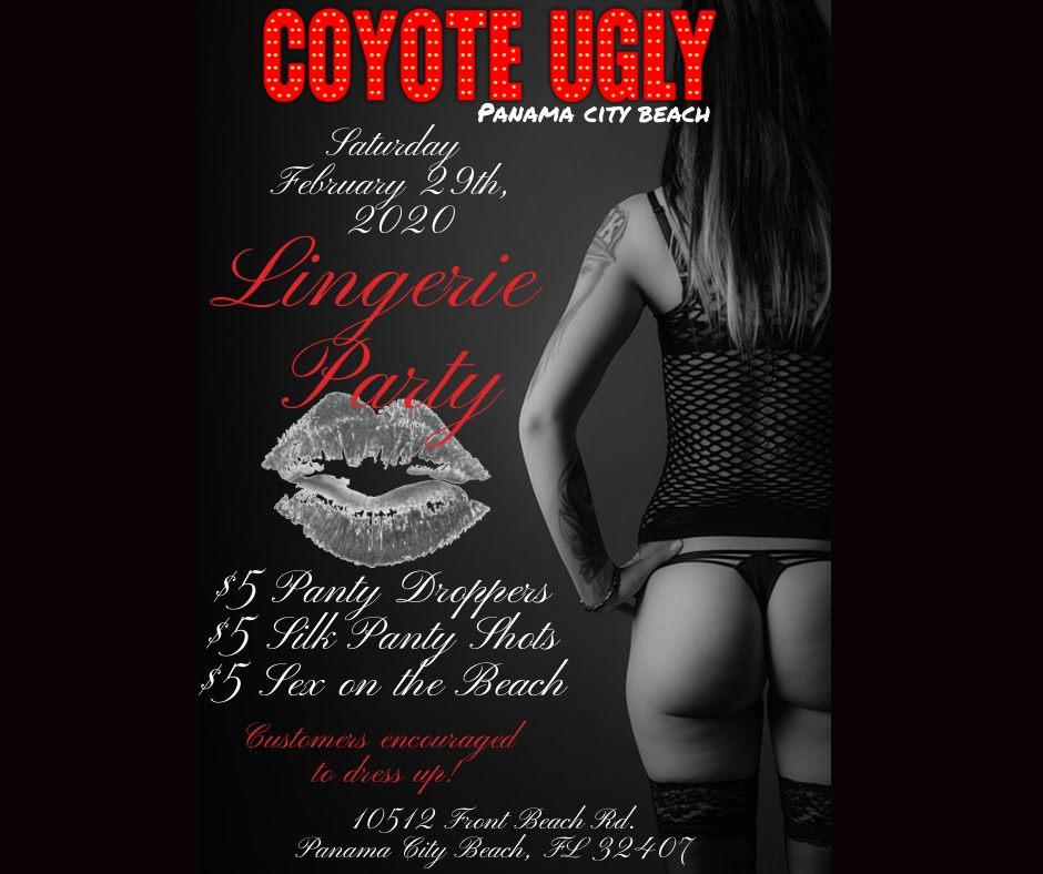 Lingerie Party in Panama City Beach on February 29, 2020