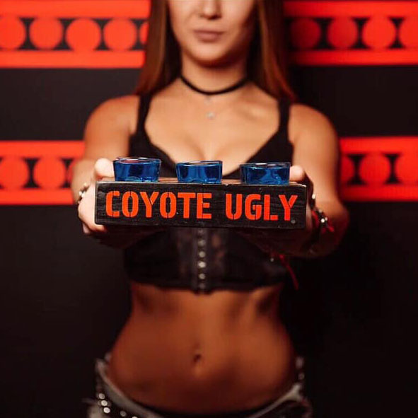 Shots at Coyote Ugly Saloon!