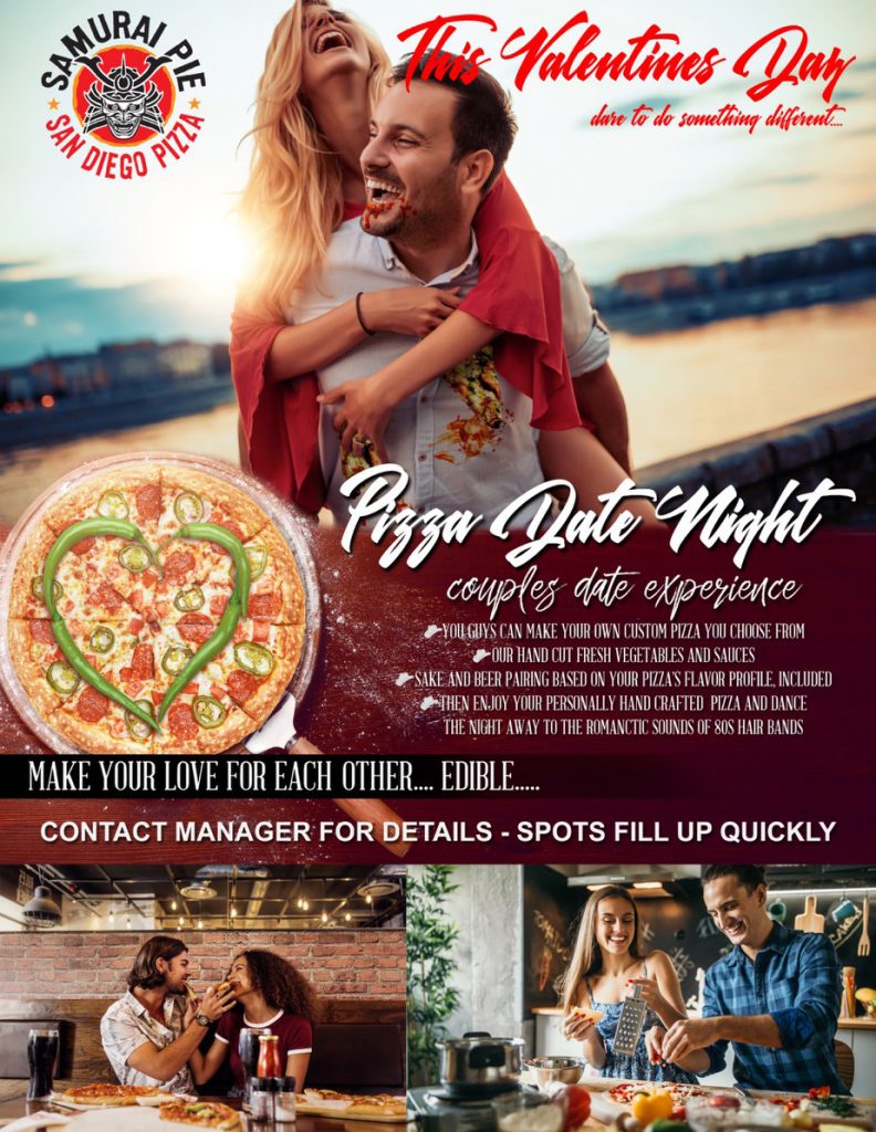 Pizza Date Night in San Diego on February 14, 2020