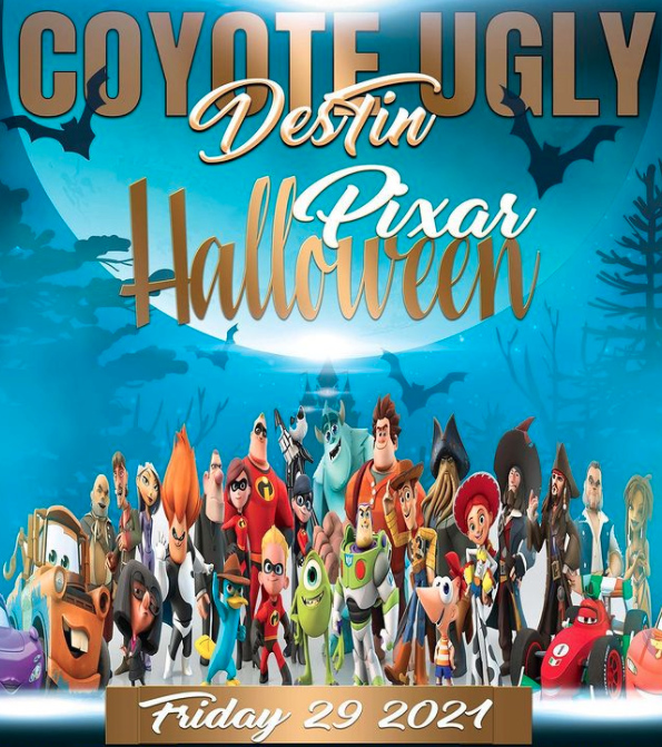 Pixar Halloween with The Ghost DJ in Destin on October 29, 2021