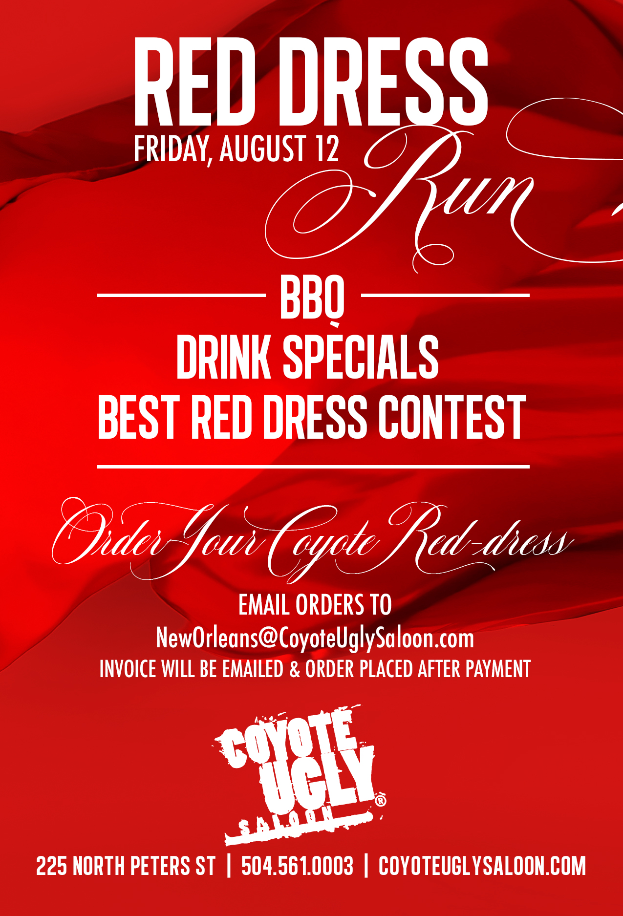 Red Dress Run in New Orleans on August 12, 2022