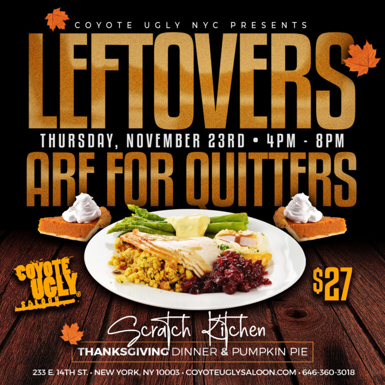 New York: Leftovers are for Quitters: November 23, 2023