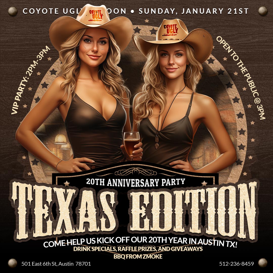Austin: 20 Year Anniversary – Texas Edition: January 21, 2024