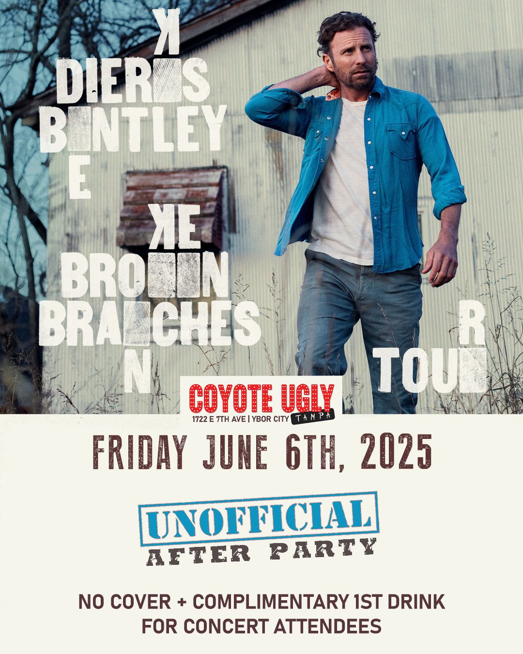 Tampa: Dierks Bentley Afterparty: June 6, 2025