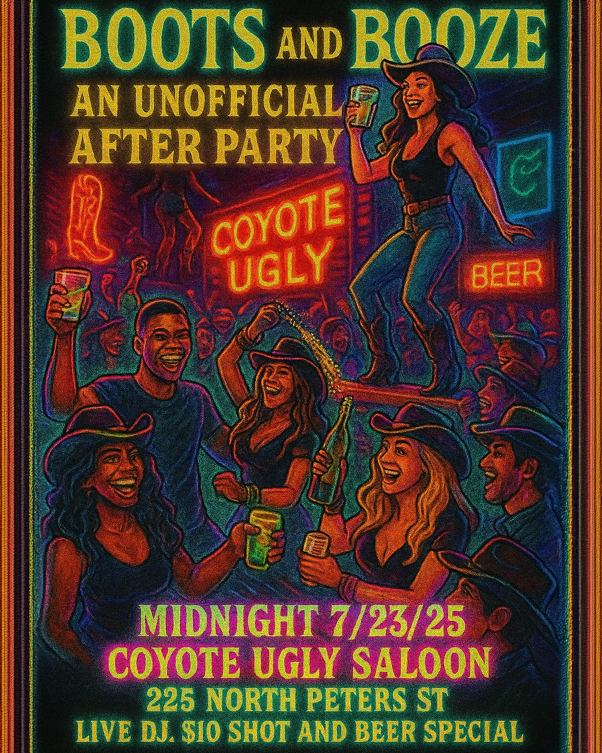 New Orleans: Boots & Booze Unofficial After Party: July 23, 2025