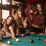 Coyotes Playing Pool